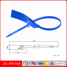 Selo plástico da segurança plástica do fechamento Jc-PS105 para o recipiente